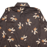 CHARISMA Mens Shirt Brown Floral Long Sleeve L