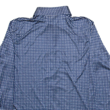 Mens Shirt Blue Geometric Long Sleeve S