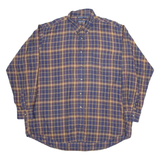 NAUTICA Mens Shirt Blue Check Long Sleeve 2XL