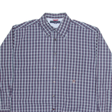 TOMMY HILFIGER Mens Shirt Blue Check Long Sleeve XL