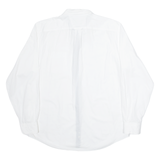 NAUTICA Mens Plain Shirt White Long Sleeve L