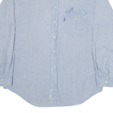 LEVI'S Mens Shirt Blue Crazy Pattern Long Sleeve M