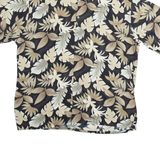 CAMPIA Mens Hawaiian Shirt Black Floral XL