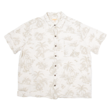 SIDEOUT Mens Hawaiian Shirt Grey Floral XL