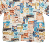 BATIK BAY Mens Shirt Pink Geometric XL