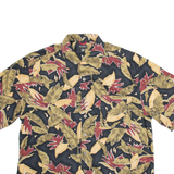 REUNION Mens Shirt Brown Floral L