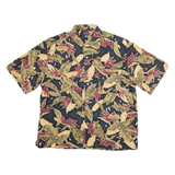 REUNION Mens Shirt Brown Floral L
