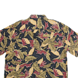 REUNION Mens Shirt Brown Floral L