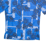 MOANA SHIRT CO Mens Hawaiian Shirt Blue Floral M