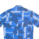 MOANA SHIRT CO Mens Hawaiian Shirt Blue Floral M