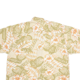THIRD COAST Mens Hawaiian Shirt Beige Floral L
