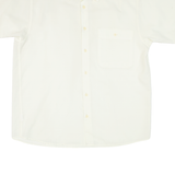 CHELSY Mens Plain Shirt Yellow 90s L