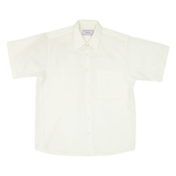 CHELSY Mens Plain Shirt Yellow 90s L