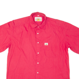 TRAILER Mens Plain Shirt Red 90s XL