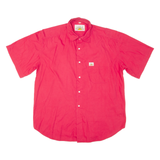TRAILER Mens Plain Shirt Red 90s XL