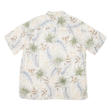 BATIK BAY Mens Hawaiian Shirt Beige Floral L