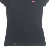 LEVI'S Womens T-Shirt Black XS