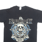 GILDAN Nova Rock Festival 2013 Mens Band T-Shirt Black L