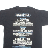 GILDAN Nova Rock Festival 2013 Mens Band T-Shirt Black L