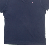 TOMMY HILFIGER Mens T-Shirt Blue V-Neck M