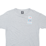 NEW BALANCE Mens T-Shirt Grey S