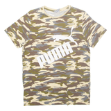 PUMA Camouflage Mens T-Shirt Brown S