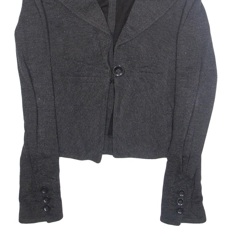 ARMANI JEANS Womens Blazer Jacket Grey Viscose S