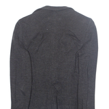 ARMANI JEANS Womens Blazer Jacket Grey Viscose S