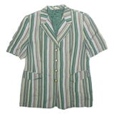 BASLER Womens Blazer Jacket Green Striped L