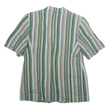 BASLER Womens Blazer Jacket Green Striped L