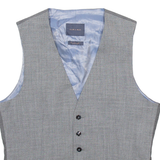 ZARA MAN Mens Blazer Waistcoat Blue Wool L