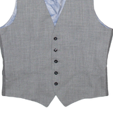 ZARA MAN Mens Blazer Waistcoat Blue Wool L