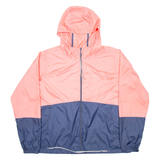 COLUMBIA Womens Rain Jacket Pink Hooded XL