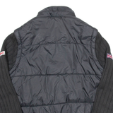 LONSDALE Mens Puffer Jacket Black Nylon M