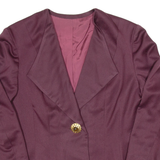Womens Blazer Jacket Purple M
