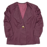 Womens Blazer Jacket Purple M