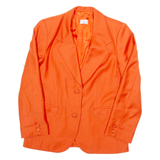 MAENA Womens Blazer Jacket Orange M