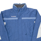 COLUMBIA Mens Coat Blue Nylon M