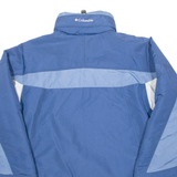 COLUMBIA Mens Coat Blue Nylon M