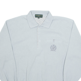 NORTHFIELD SPORTS Mens Polo Shirt Grey Long Sleeve L