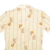 ORLY Womens Polo Shirt Yellow Striped M