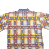 AUTHENTIC CONCEPT 1/4 Zip Mens Polo Shirt Blue Check S