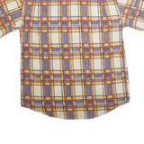 AUTHENTIC CONCEPT 1/4 Zip Mens Polo Shirt Blue Check S