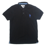 U.S. POLO ASSN Mens Polo Shirt Black S