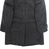 Womens Overcoat Jacket Brown Wool M