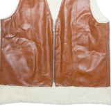 Mens Waistcoat Brown M