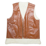Mens Waistcoat Brown M