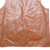 Mens Waistcoat Brown M