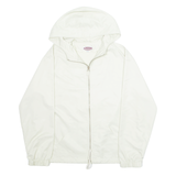 MADELINE Womens Rain Jacket Cream Hooded M