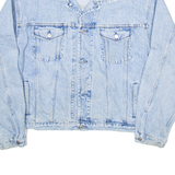 SYDNEY FLETCHER Mens Denim Jacket Blue L
